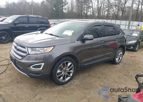 2015 Ford Edge Titanium from USA, damaged, VIN 2FMTK3K8XFBB19401